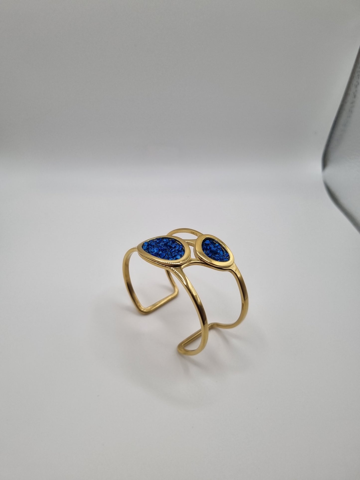 Bracelet rigide bleu